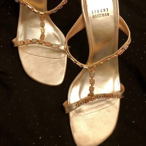 stuart weitzman rhinestone sandals